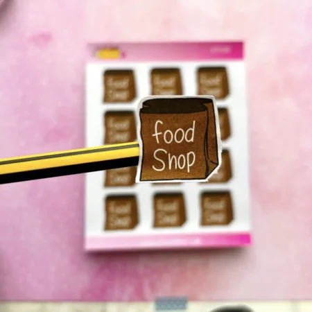 Food Shop Planner Sticker Sheet