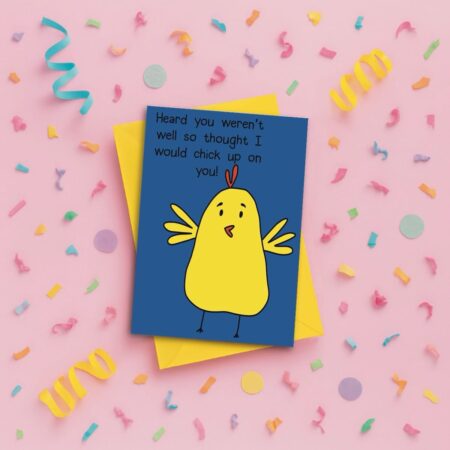 funny get well soon card pink Funny Get Well Soon Card