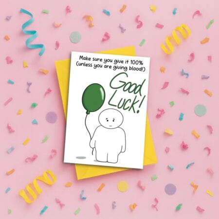 Funny Good Luck Card
