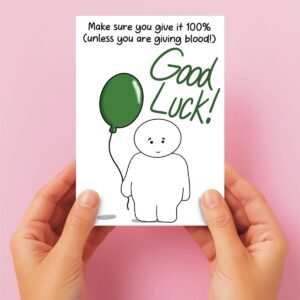 Funny Good Luck Card