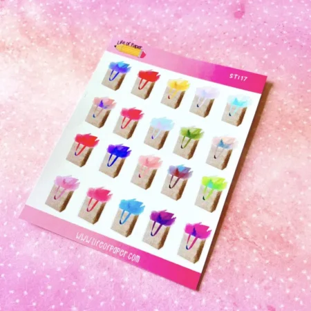 Gift Bag Icon Planner Sticker Sheet