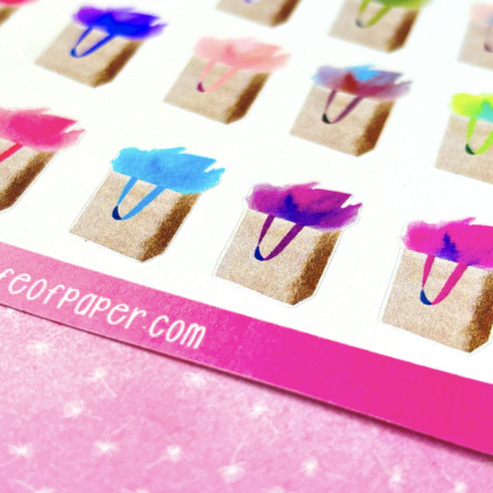 Gift Bag Icon Sticker Sheet