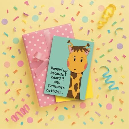 Giraffe Birthday Card