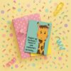 giraffe birthday card yellow Giraffe Birthday Card