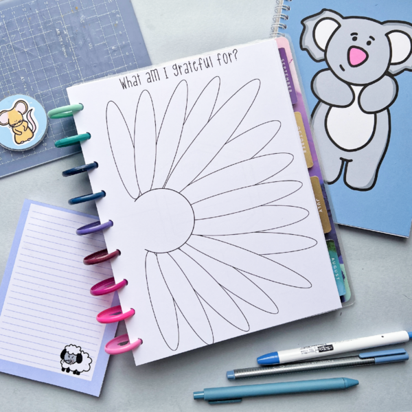 Gratitude Flower Planner Insert