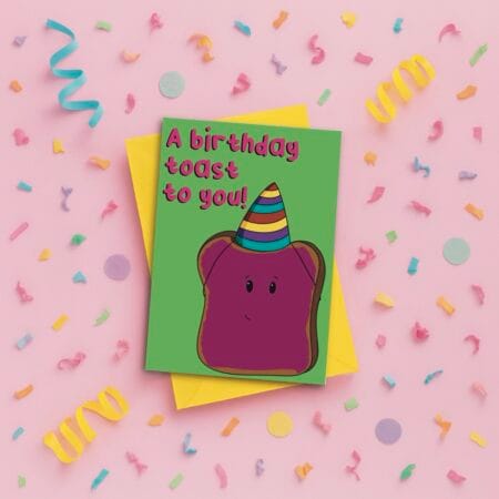 Happy Birthday Toast Card