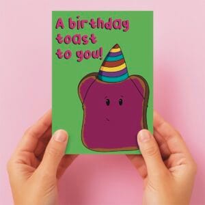 Happy Birthday Toast Card
