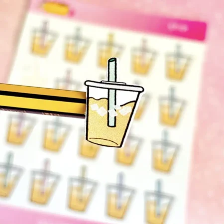 Iced Coffee Planner Sticker Sheet