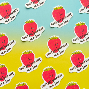 Silly Jam Matt Vinyl Sticker