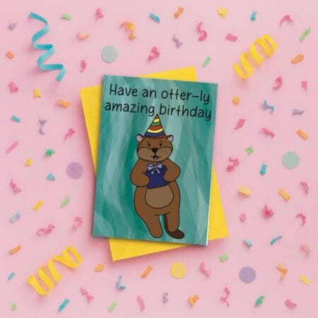Otter Birthday Card