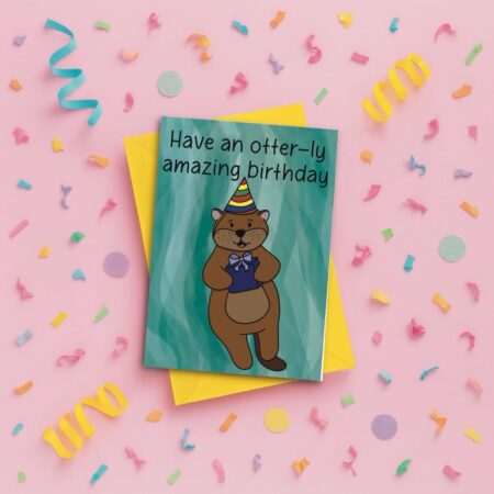 Otter Birthday Card