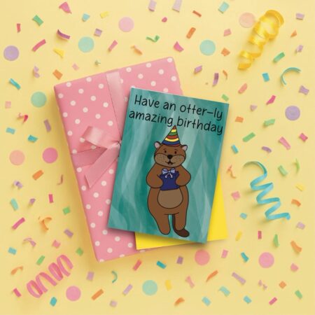 Otter Birthday Card