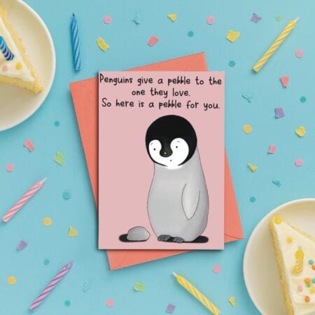 Penguin Pebble Card