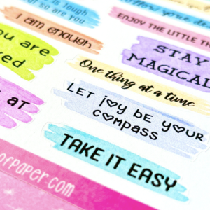 Positive Quote Sticker Sheet