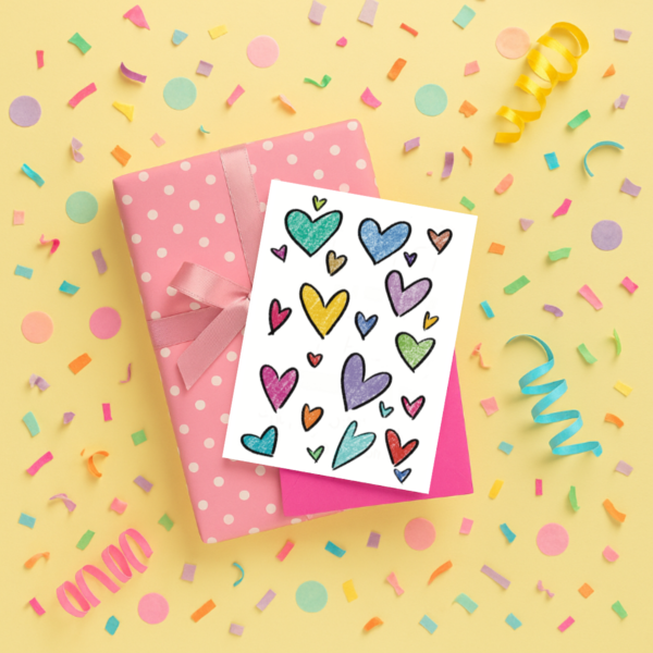 Rainbow Heart Card - Image 2