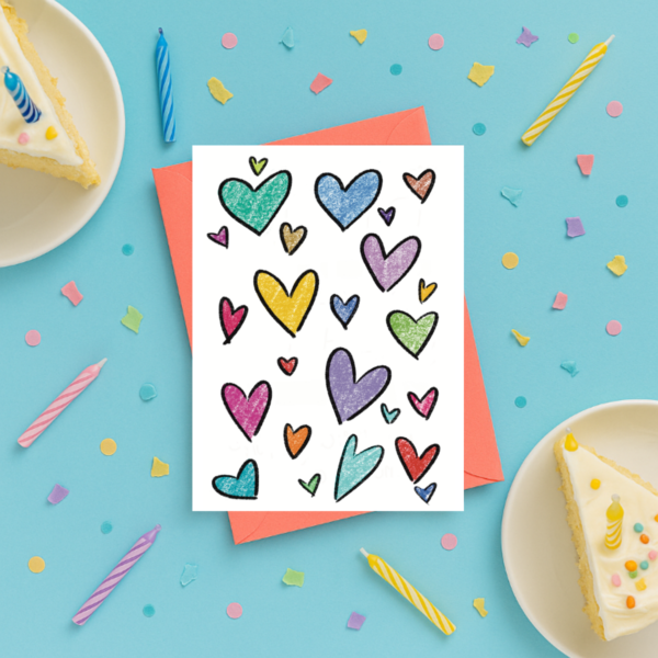 Rainbow Heart Card - Image 4
