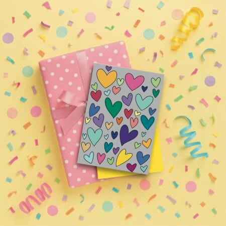 Rainbow Heart Greeting Card