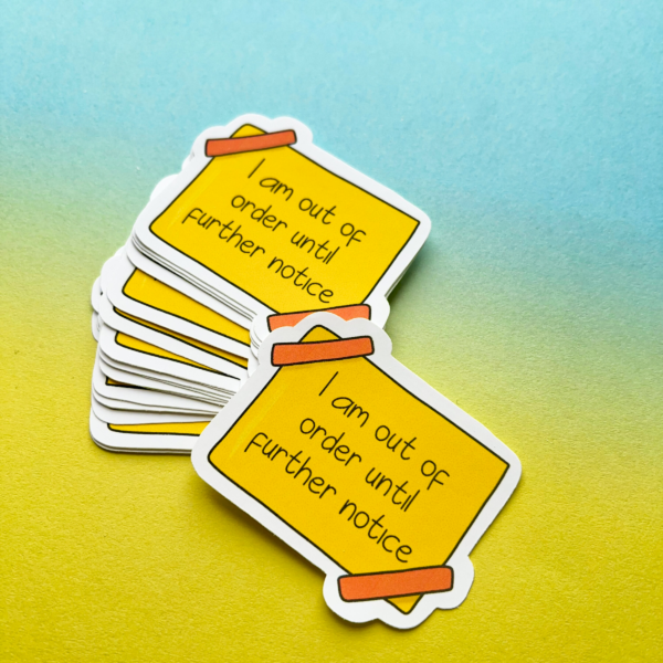 Sassy Work Matt Vinyl Sticker - Image 4