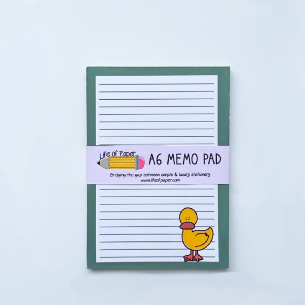A6 Worried Duck Memo Pad - Image 2