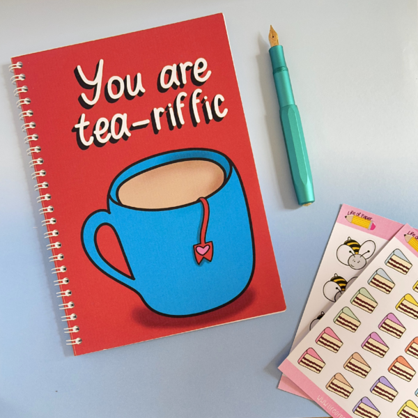 Tea Pun A5 Notebook - Image 3