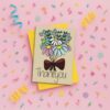 thank you flowers card pink Thank You Flowers Card