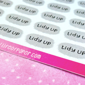 Tidy Up Icon Sticker Sheet