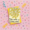 watts of wishes birthday card gift pink Birthday Pun Card