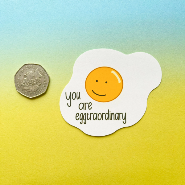 You Are Eggtraordinary Matt Vinyl Sticker 3