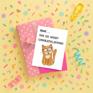 Cat congratulations card