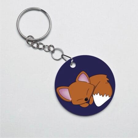 untitled-artwork Fox Keyring