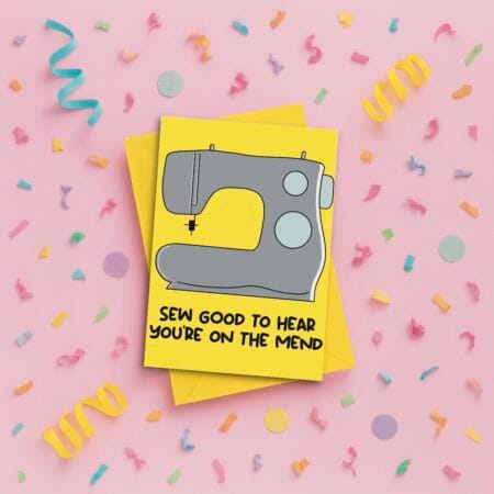 On the mend greeting card