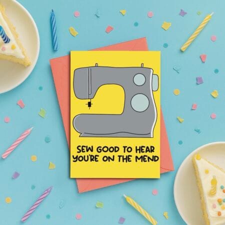 On the mend greeting card