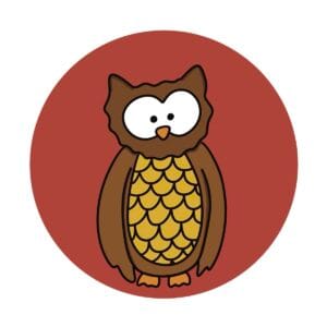 untitled-artwork Owl Keyring