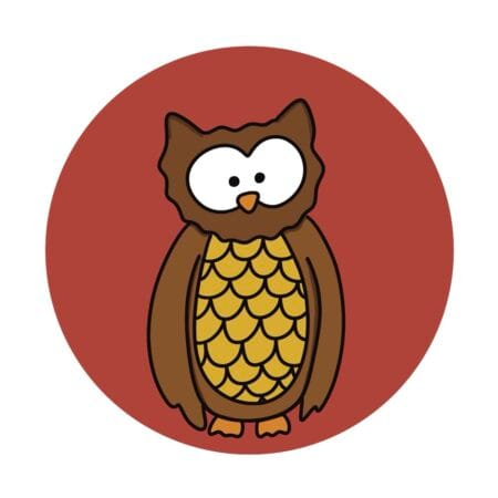 untitled-artwork Owl Keyring