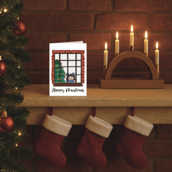 Window Scene Christmas Card - Image 3