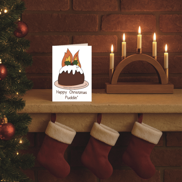 Happy Christmas Puddin' Card - Image 2