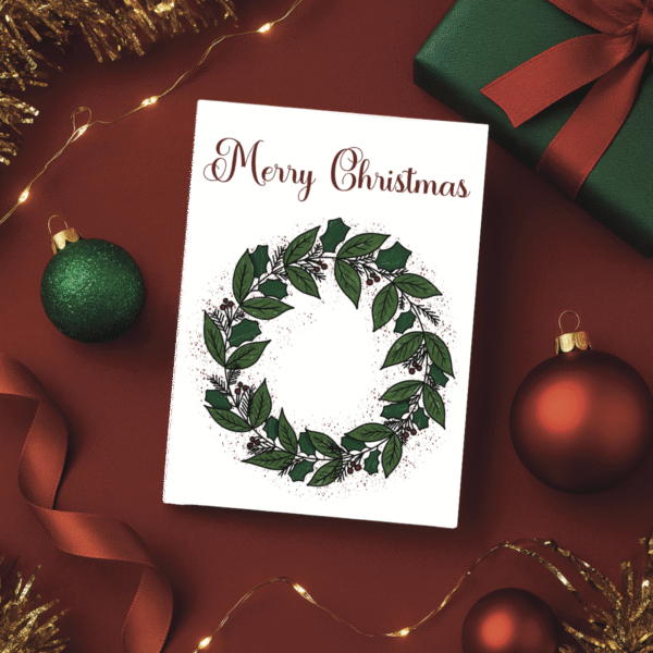 Christmas Wreath Card