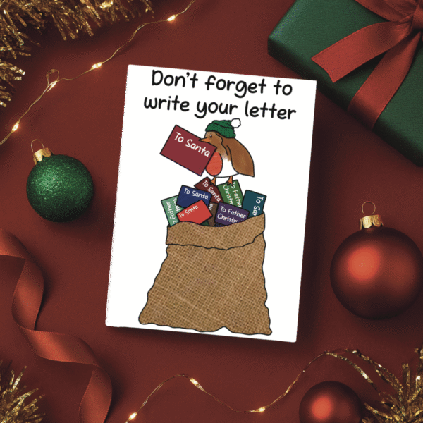 Letters To Santa Christmas Card