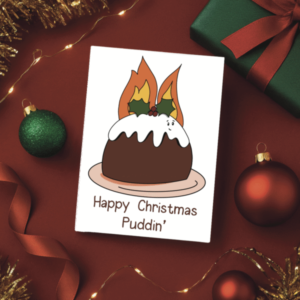 Happy Christmas Puddin' Card