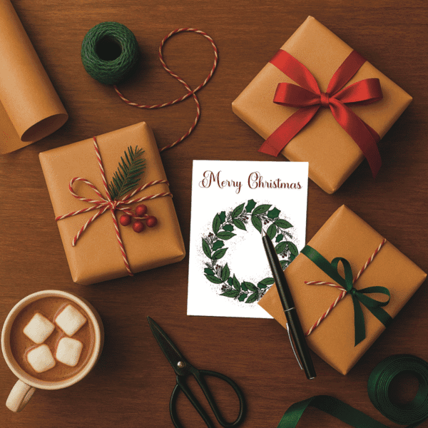 Christmas Wreath Card - Image 2