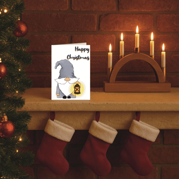 Gonk With Lantern Christmas Card - Image 3