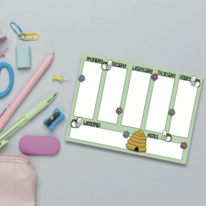 A5 Bumblebee Weekly Planner Pad