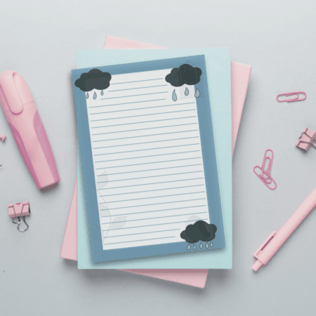 April Showers A6 Memo Pad