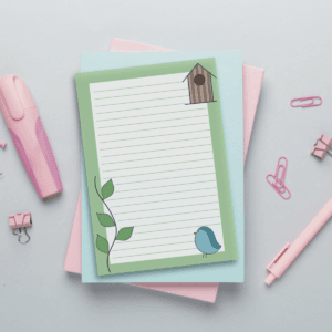 Blue Bird A6 Memo Pad