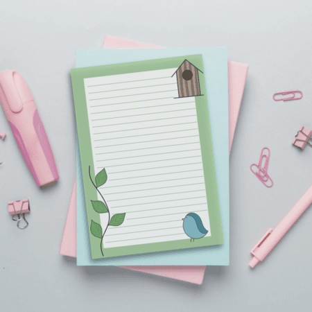 Blue Bird A6 Memo Pad