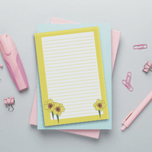Daffodil A6 Memo Pad
