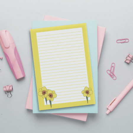 Daffodil A6 Memo Pad