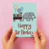 IMG_0028 Elephant Happy Birthday Card