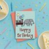 Elephant Happy Birthday Card