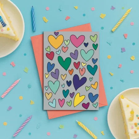 Rainbow Heart Greeting Card